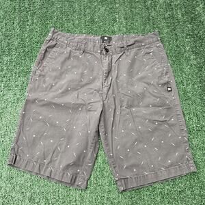 DC Chino Style Shorts With Lightning Bolt Print Men’s Waist 33 Great Condition